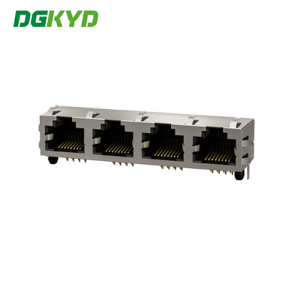 RJ45 Modular Block Interface Cat6 PCB Jack Ethernet RJ45 Female Connector DGKYD561488HWA1DY1022