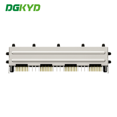 DGKYD561488DB1A1DY1022 4 Ports Shielded Rj45 Connector 1x4 Port RJ45 Socket Multi Socket RJ45 With LED