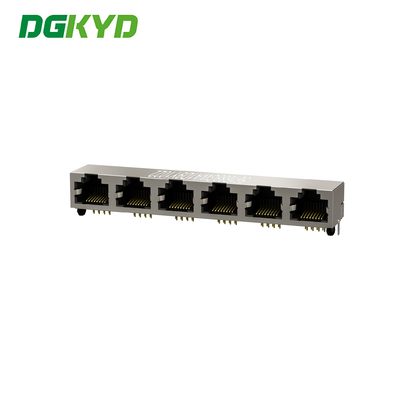 DGKYD561688GWA1D9Y1022 Metal Shielded RJ45 Multiple Port Connectors Ethernet Interface
