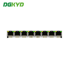 90 Degrees 1x8 RJ45 Female Jack 8 Ports Network Switch Connectors DGKYD561888AB1A1D9Y1022