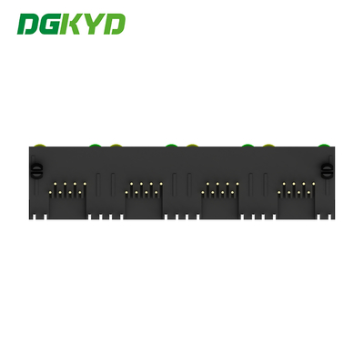 DGKYD561488JB1A1DY1027 Female Rj45 Connector With Light All Plastic Without Transformer Network Interface