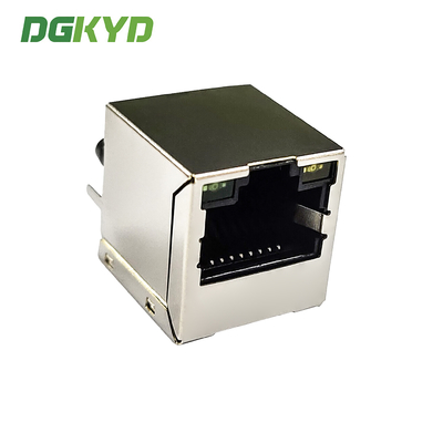 DGKYD511Q066AA2A8D Vertical RJ45 Connector 180 Degree Direct Insertion Gigabit Integrated Filter