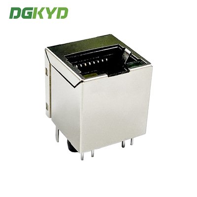 DGKYD511Q066AA2A8D Vertical RJ45 Connector 180 Degree Direct Insertion Gigabit Integrated Filter