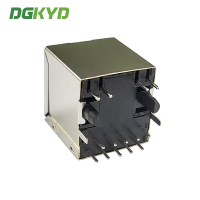 DGKYD511Q066AA2A8D Vertical RJ45 Connector 180 Degree Direct Insertion Gigabit Integrated Filter