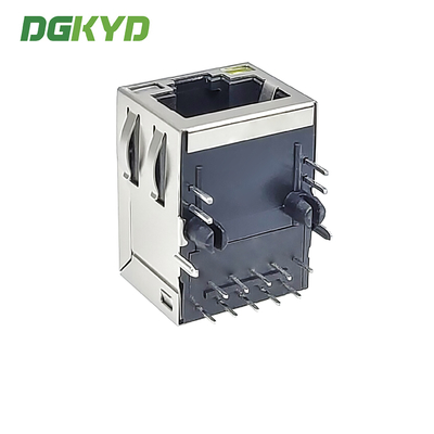 Horizontal RJ45 Interface Gigabit Ethernet Connector Dual Color Light Network Interface DGKYD211Q072FF5A4D