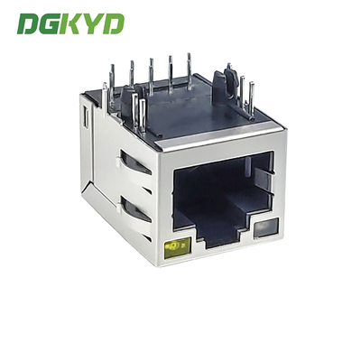 Horizontal RJ45 Interface Gigabit Ethernet Connector Dual Color Light Network Interface DGKYD211Q072FF5A4D