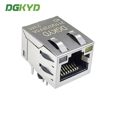 Horizontal RJ45 Interface Gigabit Ethernet Connector Dual Color Light Network Interface DGKYD211Q072FF5A4D