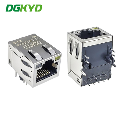 Horizontal RJ45 Interface Gigabit Ethernet Connector Dual Color Light Network Interface DGKYD211Q072FF5A4D