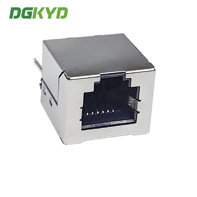 DGKYD52T1166GWA1DY1008 6P6C RJ11 Connector 180° Vertical Interface Without Light Strip Shielding Connector Empty Package