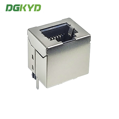 DGKYD52T1166GWA1DY1008 6P6C RJ11 Connector 180° Vertical Interface Without Light Strip Shielding Connector Empty Package