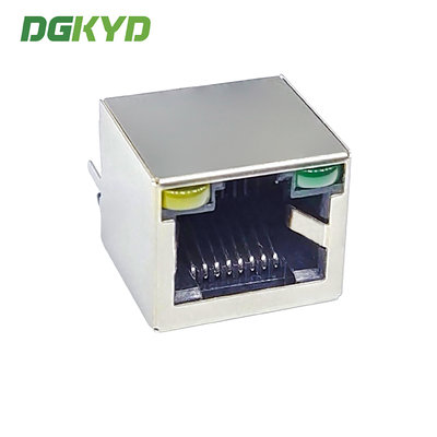 DGKYD52T1188AB1A1DY1 8P8C RJ45 Connector 180° Vertical Interface Without Light Strip Shielding Connector Empty Package