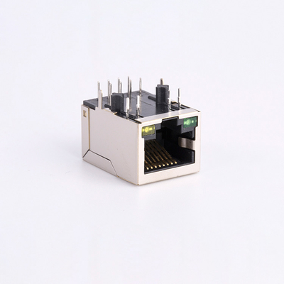 RJ45 Ethernet Connector Metal Shield 8p8c Magnetic Modular Jack Factory Supply DGKYD111B034BA2A1D