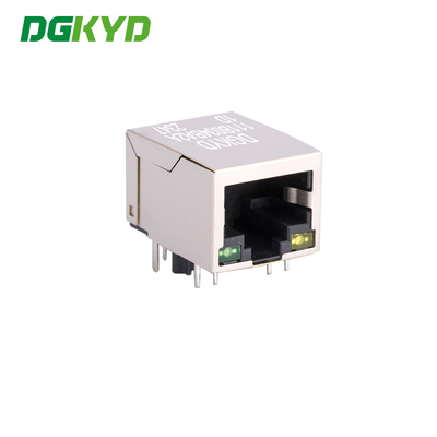 RJ45 Ethernet Connector Metal Shield 8p8c Magnetic Modular Jack Factory Supply DGKYD111B034BA2A1D