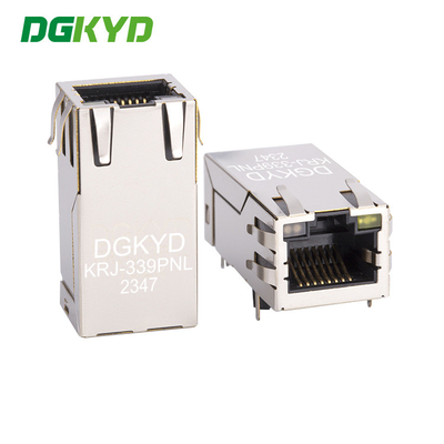 Gigabit POE Power Supply RJ45 Connector Integrated Filter Socket Industrial Ethernet Communication Interface KRJ-339PNL