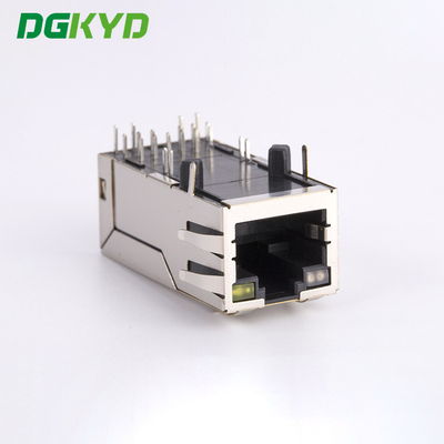 Gigabit POE Power Supply RJ45 Connector Integrated Filter Socket Industrial Ethernet Communication Interface KRJ-339PNL