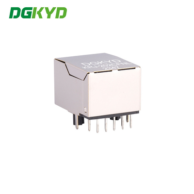 KRJ-202CFNL Gigabit RJ45 Signal Transmission Socket Crystal Head Card Port Downward No Light Belt Shielding