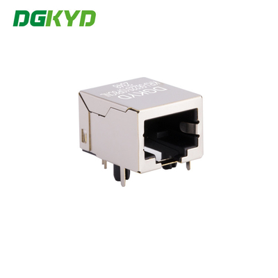 KRJ-5622S10P8CNL single port RJ45 Ethernet socket without light strip shielded crystal head interface