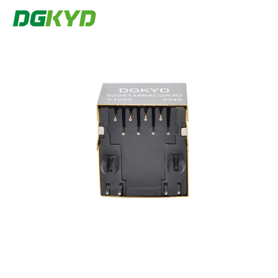 180 Degree Direct Insertion RJ45 8P8C Connector With Light But Without Filter Network Interface DGKYD52241188AC2A3DY1027