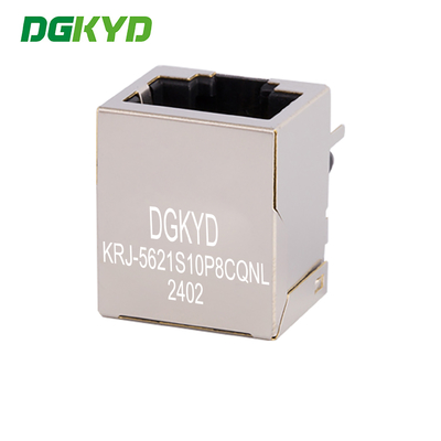 KRJ-5621S10P8CQNL RJ45 Connector Network Interface 10P8C Shielded Without Light And Filter Communication Interface