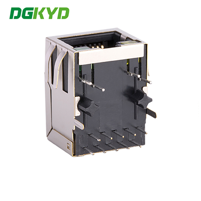 KRJ-202FNL RJ45 Connector Gigabit Router Network Socket Single Port RJ45 Jack With Integrated Magnetic 1GB, G/Y LED 1X1