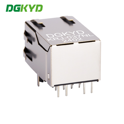 KRJ-037NL Single Core RJ45 Transformer 100M RJ45 Computer Connector Cat5 RJ45 Magnetic Connector