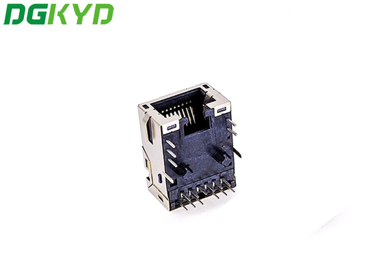 DGKYD1611Q008FA1A10DB057 Single Port TAB DOWN DIP Connector With Lamp Belt Wing Transformer