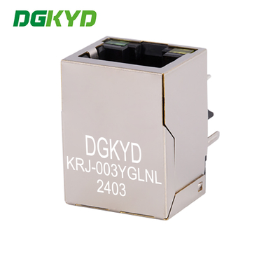 KRJ-003YGLNL 100M Integrated Filter CAT5E Ethernet RJ45 Waterproof Connector Module Shielded