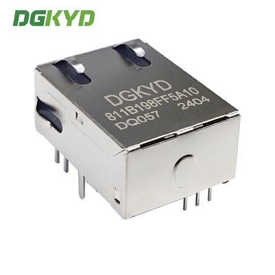 RJ45 Network Connector 100Mbps Integrated Transformer Without Pins 1.2.3.7.8.9 DGKYD811B198FF5A10DQ057