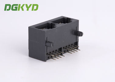 Black color unshielded2 position rj45 connector without transformer ,10P8C