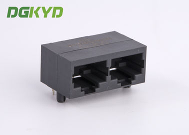 Black color unshielded2 position rj45 connector without transformer ,10P8C