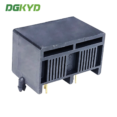 DGKYD55231262IWA1DY7 Dual Port RJ11 6P2C Lightless Full Plastic Mesh Socket 50U