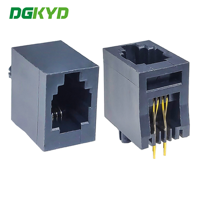 DGKYD52221144IWA8DY4 RJ11 connector crystal head network cable interface fully plastic without light 6U