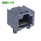 DGKYD561188IWA2DB4 RJ45 Ethernet connector plastic without light 8P8C black communication interface PA66