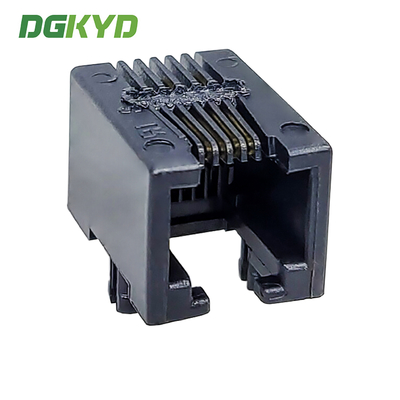 DGKYD53211164IWA1DY4 RJ11 interface 6P4C connector fully plastic direct insertion 90 degree socket 6U