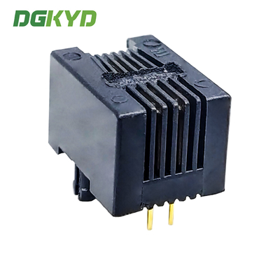 DGKYD53211164IWA1DY4 RJ11 interface 6P4C connector fully plastic direct insertion 90 degree socket 6U