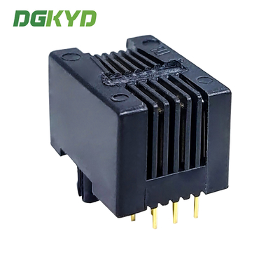 DGKYD53211166IWA1DY4 RJ11 interface 6P6C connector plastic light free direct insertion 90 degree socket 6U