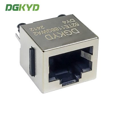 DGKYD52TE1188GWA2DY4 RJ45 connector 52T 8P8C with ear shielded interface modular vertical socket