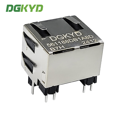 RJ45 Straight Through 56 With Light And Wing FR52 Material Communication Interface DGKYD561188DB1A8DB7H