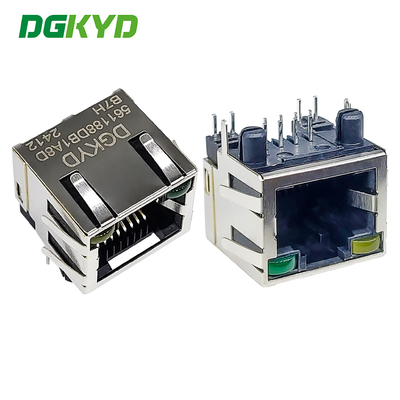 RJ45 Straight Through 56 With Light And Wing FR52 Material Communication Interface DGKYD561188DB1A8DB7H