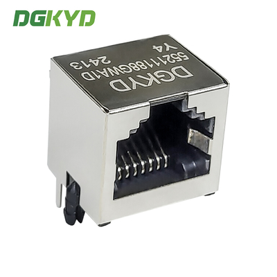 RJ45 1X1 8P8C Without Light Strip Shielded Connector DGKYD55211188GWA1DY4 Ethernet Socket