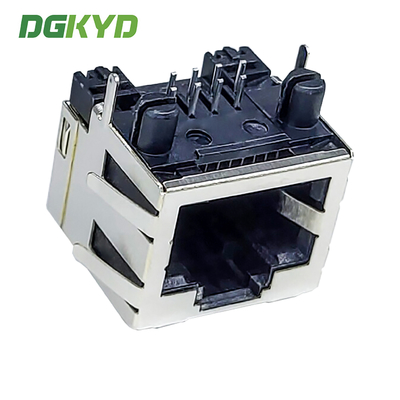 RJ45 Straight Connector 1X1 8P8C Without Light Strip Shielding 6U RJ45 Interface DGKYD561188HWA2DB4