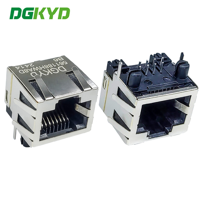 RJ45 Straight Connector 1X1 8P8C Without Light Strip Shielding 30U RJ45 Interface DGKYD561188HWA8DB6