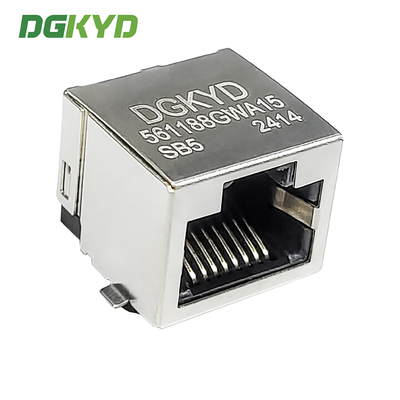 RJ45 56 1X1 8P8C SMT Unshielded 15U SMT Interface DGKYD561188GWA15SB5