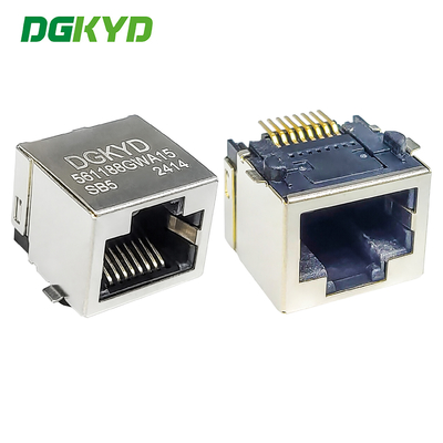 RJ45 56 1X1 8P8C SMT Unshielded 15U SMT Interface DGKYD561188GWA15SB5