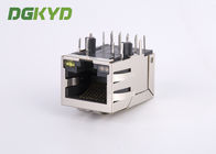 Single Rj45 Ethernet Jack Integrated Transformer / Common Mode Choke , Og/Y Led