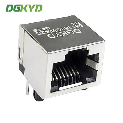 RJ45 Straight Through 56 Unshielded 8P8C Network Interface Single Port Connector 6U DGKYD561188GWA2DB4