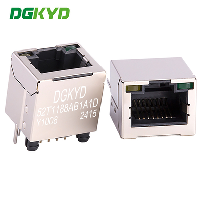 DGKYD52T1188AB1A1DY1008 180 Degree Direct Insertion RJ45 Network Connector Network Cable Socket