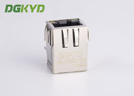 Right Angle CAT6 RJ45 Modular Connector With Transformer For Monitor