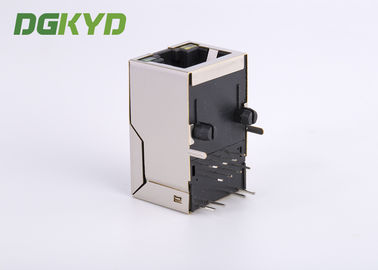 Megabit Ethernet Modular Jack RJ45 With Integrated Transformer, Length 25.4mm