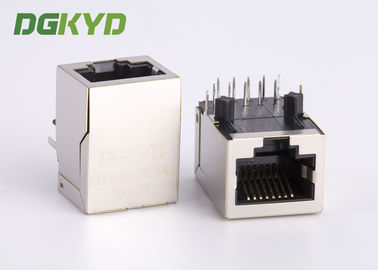 1 Port cat 6 RJ45 connector modules with internal transformers for Fiber Optic Transceivers